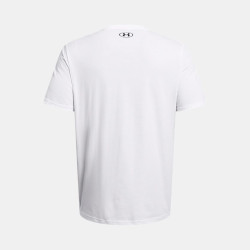 T-SHIRT MANCHES COURTES UNDER ARMOUR COLORBLOCK WORDMARK BLANC