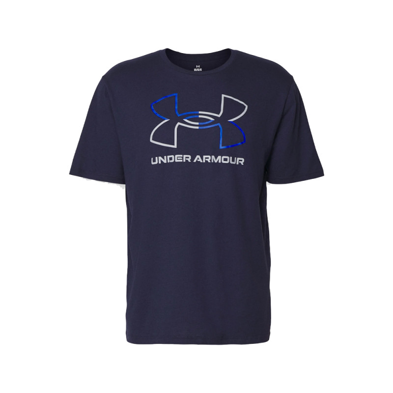 T-SHIRT MANCHES COURTES UNDER ARMOUR FOUNDATION BLEU MARINE