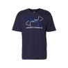 T-SHIRT MANCHES COURTES UNDER ARMOUR FOUNDATION BLEU MARINE