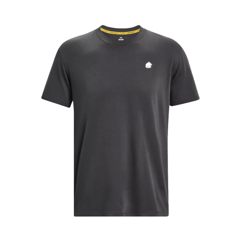 T-SHIRT MANCHES COURTES NOIR UNDER ARMOUR AVEC IMPRIMÉ DANS LE DOS