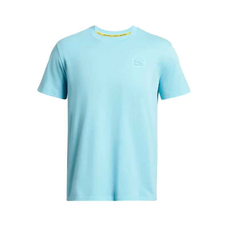 T-SHIRT ÉPAIS CURRY EMBOSS UNDER ARMOUR BLEU
