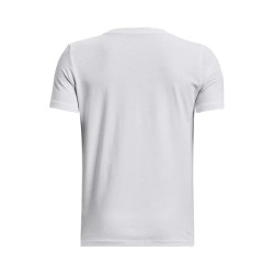 T-SHIRT ENFANT UNDER ARMOUR BLANC CURRY LOGO