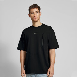 T-SHIRT DOFORESTO HUGO EN COTON NOIR