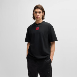 T-SHIRT RELAXED HUGO X RB À MOTIF TAUREAU EMBLÉMATIQUE NOIR