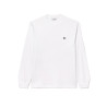 T-SHIRT LACOSTE BLANC MANCHES LONGUES EN JERSEY DE COTON