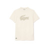 T-SHIRT BLANC LACOSTE TENNIS EN PIQUÉ ULTRA DRY