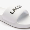 Claquettes Lacoste Serve Slide 1.0 blanches Chez DM'Sports Lyon