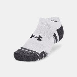 LOT DE 3 PAIRES DE CHAUSSETTES BLANCHES UNDER ARMOUR INVISIBLE PERFORMANCE TECH UNISEXE