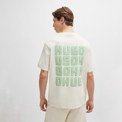 T-SHIRT HUGO DIQITEE RELAXED AVEC GRANDS LOGOS AU DOS | DM'Sports