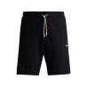 SHORT BOSS HEADLO 1 NOIR EN COTON STRETCH AVEC MOTIF ARTISTIQUE EMBOSSÉ