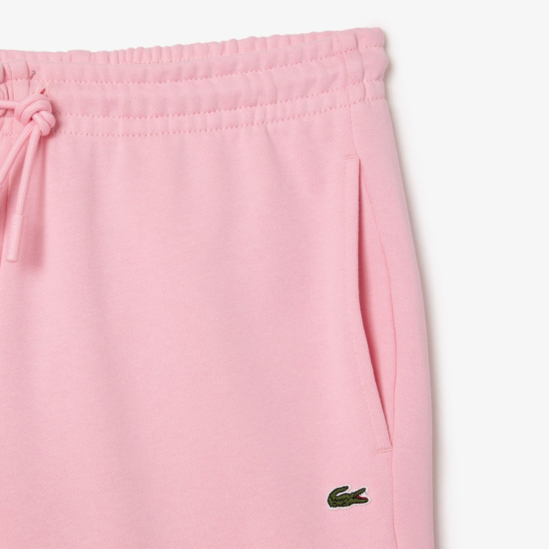 PANTALON DE SURVÊTEMENT ROSE FEMME LACOSTE EN MOLLETON