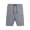 SHORT BOSS HEADLO 1 GRIS EN COTON STRETCH AVEC MOTIF ARTISTIQUE EMBOSSÉ