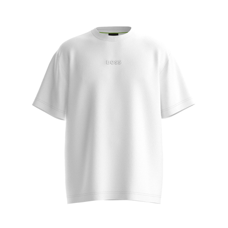 T-SHIRT TEE 10 BOSS EN COTON BLANC