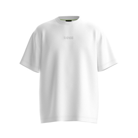 T-SHIRT TEE 10 BOSS EN COTON BLANC