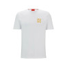 T-SHIRT EN JERSEY DE COTON BLANC BOSS DIMONITI AVEC LOGO REVISITÉ IMPRIMÉ