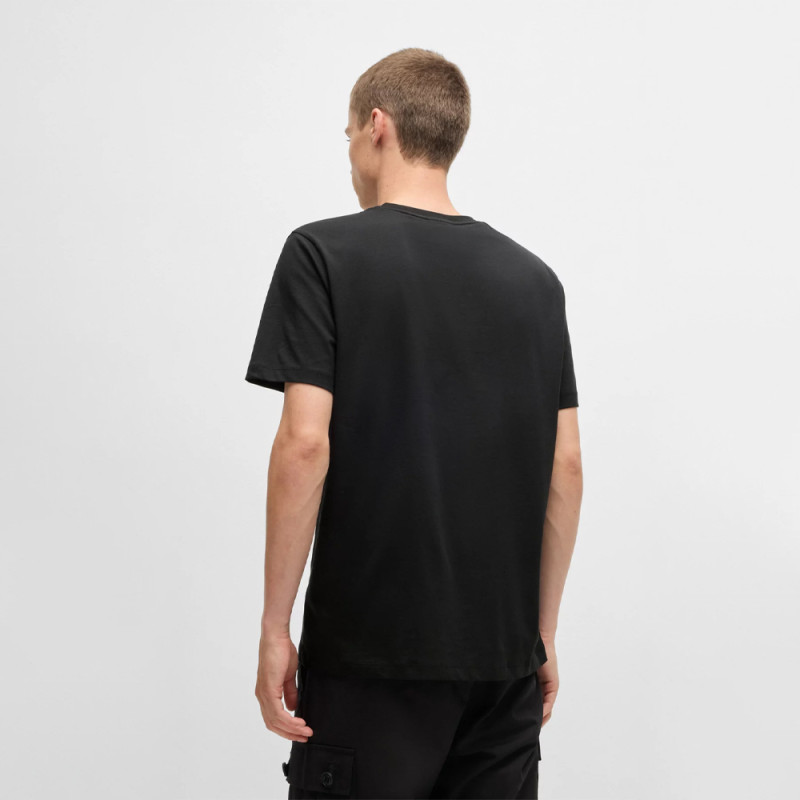T-Shirt en jersey de coton Boss avec logo revisité imprimé Chez DMS