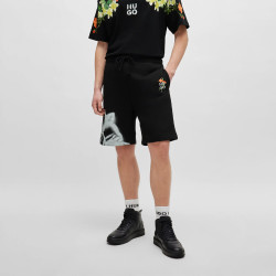 SHORT EN COTON MÉLANGÉ