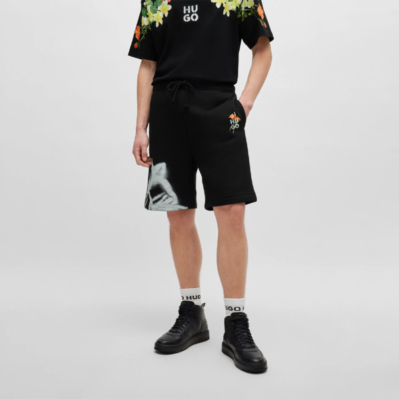 SHORT EN COTON MÉLANGÉ