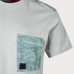 T-SHIRT DABIENO HUGO EN COTON VERT CLAIR