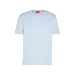 T-SHIRT HUGO BLEU CIEL EN JERSEY DE COTON AVEC LOGO IMPRIMÉ DERO222
