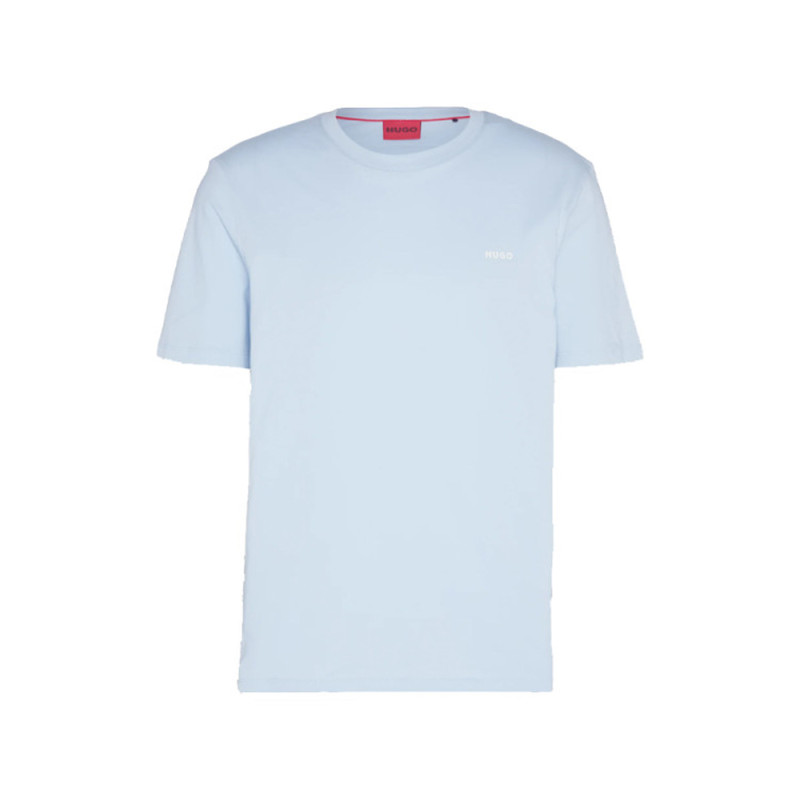 T-SHIRT HUGO BLEU CIEL EN JERSEY DE COTON AVEC LOGO IMPRIMÉ DERO222