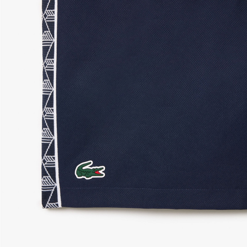 Short Bleu Marine Lacoste Tennis Taffetas Diamanté Chez DM'Sports