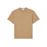 T-SHIRT LACOSTE DÉLAVÉ EN JERSEY DE COTON BEIGE