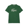 T-SHIRT LACOSTE TENNIS VERT EN PIQUÉ ULTRA DRY