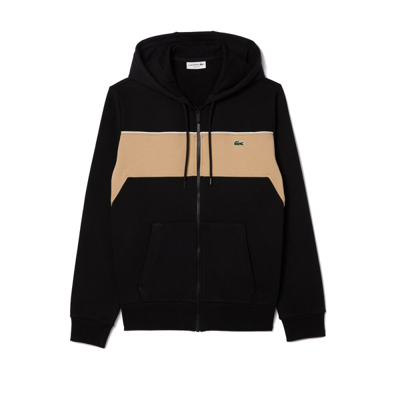 Sweatshirt zippé à capuche color-block Lacoste Chez DM'Sports Lyon