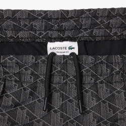 Pantalon survêtement LACOSTE Paris jacquard monogrammé Chez DM'Sports