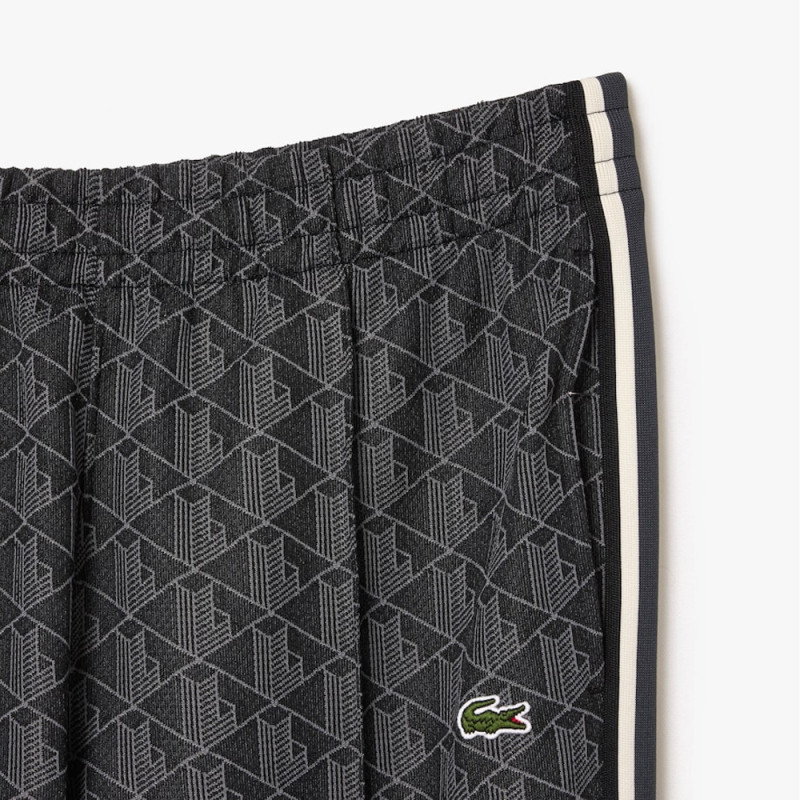 Pantalon survêtement LACOSTE Paris jacquard monogrammé Chez DM'Sports