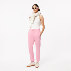PANTALON DE SURVÊTEMENT ROSE FEMME LACOSTE EN MOLLETON