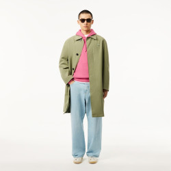 SWEATSHIRT À CAPUCHE HOMME LACOSTE EN COTON BIOLOGIQUE ROSE FONCÉ