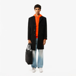 SWEATSHIRT À CAPUCHE HOMME LACOSTE EN COTON BIOLOGIQUE ORANGE