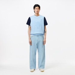 T-SHIRT LACOSTE CLASSIC FIT EN JERSEY DE COTON BLEU MARINE