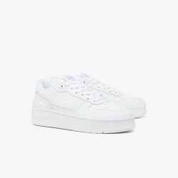 BASKETS LACOSTE T-CLIP PLATFORM FEMME EN CUIR BLANCHES