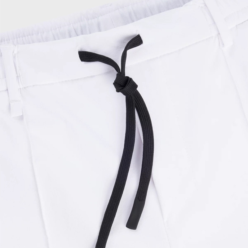 Pantalon cargo en tissu stretch déperlant Blanc Boss Chez DM'Sports