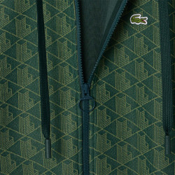 Sweatshirt à capuche Femme Lacoste jacquard Monogramme Chez DM'Sports