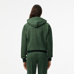 Sweatshirt à capuche Femme Lacoste jacquard Monogramme Chez DM'Sports
