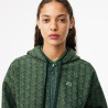 Sweatshirt à capuche Femme Lacoste jacquard Monogramme Chez DM'Sports