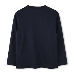 T-SHIRT ENFANT MANCHES LONGUES TIMBERLAND BLEU NUIT