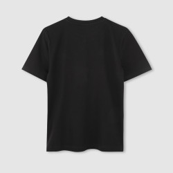T-SHIRT NOIR À MANCHES COURTES BOSS ENFANT
