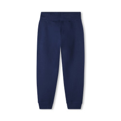 PANTALON DE JOGGING MOLLETONNÉ BLEU MARINE HUGO POUR ENFANT