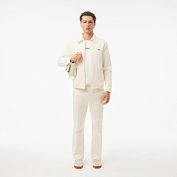 T-SHIRT LACOSTE BLANC BRODÉ FABRIQUÉ EN FRANCE