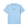 T-SHIRT LACOSTE BLEU BRODÉ FABRIQUÉ EN FRANCE
