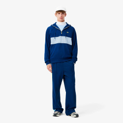SWEATSHIRT PARIS LACOSTE RELAXED FIT À CAPUCHE BLEU