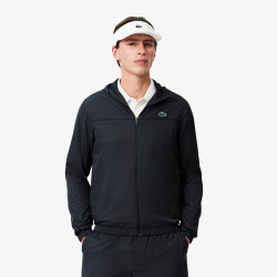 VESTE DE SURVÊTEMENT DÉPERLANTE LACOSTE SPORT GRIS FONCE