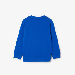 SWEATSHIRT LACOSTE ENFANT MOLLETON BLEU IMPRIMÉ