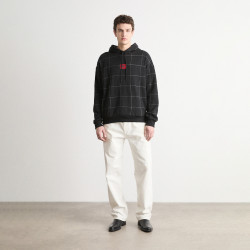 SWEAT À CAPUCHE OVERSIZE NOIR HUGO X RB À MOTIF TAUREAU EMBLÉMATIQUE DALLY_RB