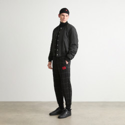 BAS DE SURVÊTEMENT EN COTON ÉPONGE NOIR AVEC DOUBLE LOGO HUGO X RB DRAG_RB